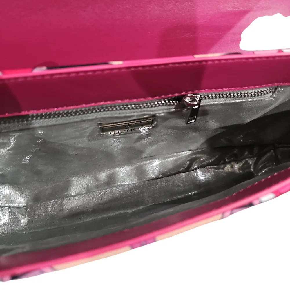 J.reneé 10522 FAPRP PINK/RED/PURPLE/BLACK MULTI... Purse NWT